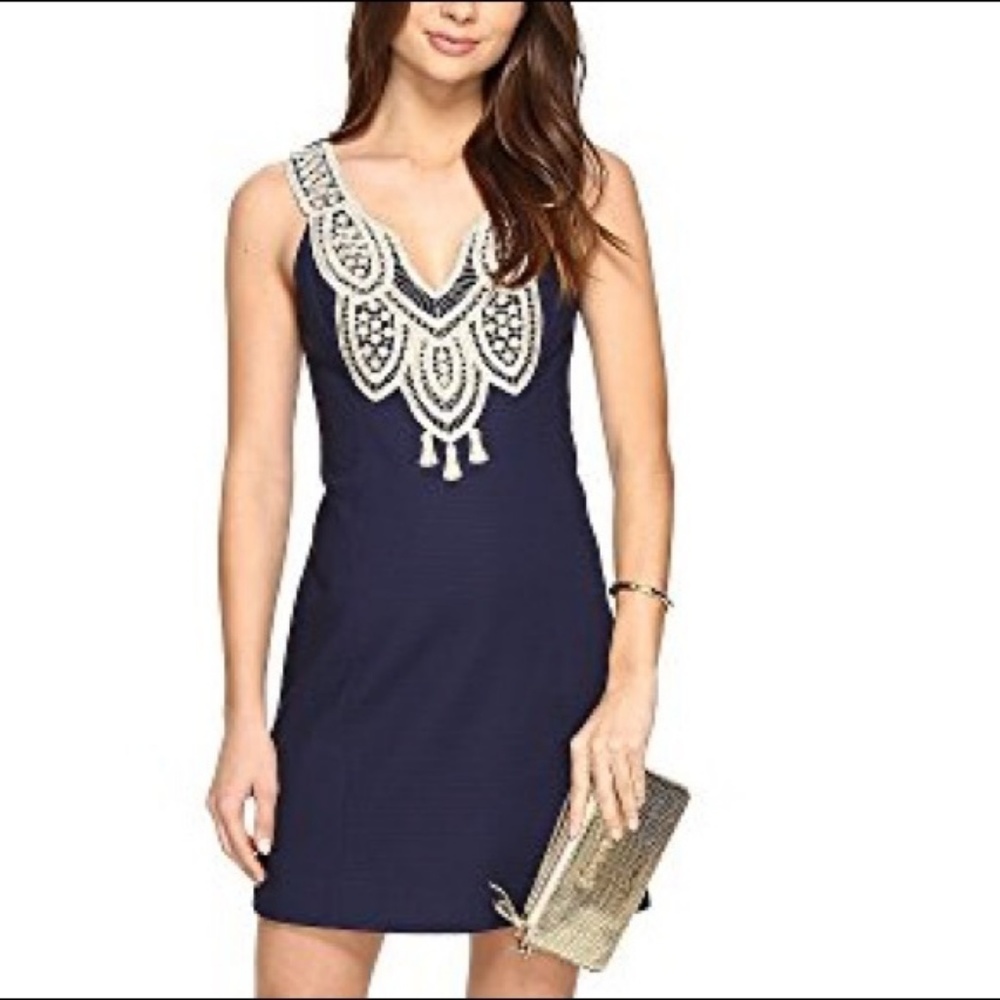 Lilly Pulitzer Largo Shift Dress True Navy